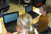 Students on laptops