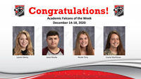 December 14 Academic Falcons