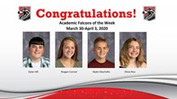 Academic Falcons Week of March 30, 2020