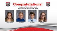 Academic Falcons Week of 11/29