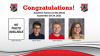 Academic Falcons Week of 9/20