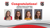 Academic Falcons Week of 9/27