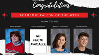 Academic Falcons of the Week 10/17/22
