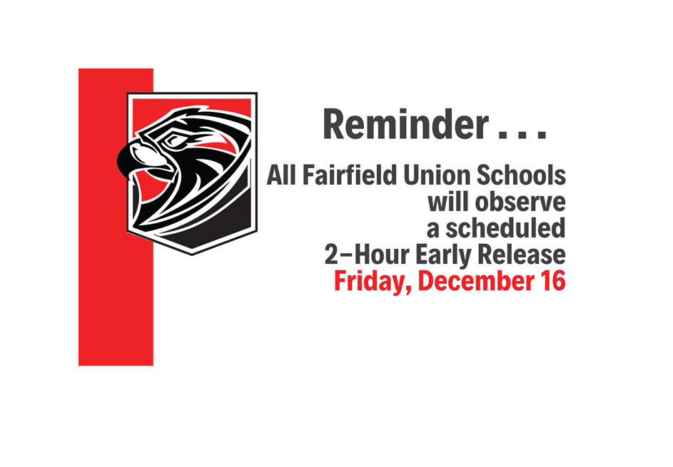 2 hour early release - Friday, December 16