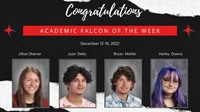 Academic Falcons Week of 12/16/22