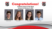 Academic Falcons week of January 31