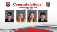 Academic Falcons week of 3/7/22