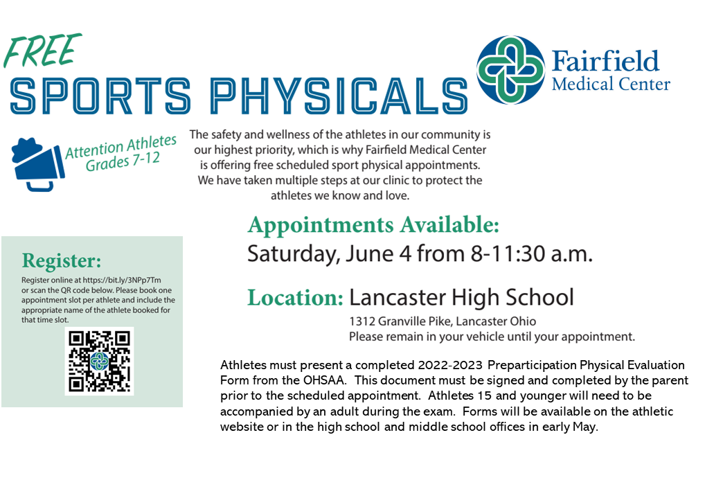 Free Sport Physicals June 4