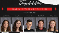 Academic Falcons of the Week 9/12/2022