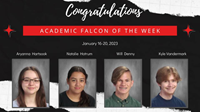 Academic Falcons Week of 1/16/2023