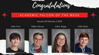 Academic Falcons Week of 1/30/2023