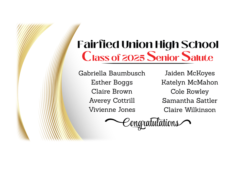 Class of 2025 Senior Salute - congratulations!
