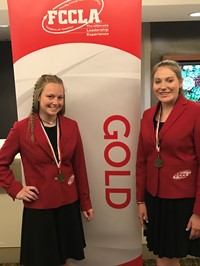 FCCLA Members receive gold rating.