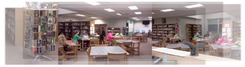 Multiple library photos put together